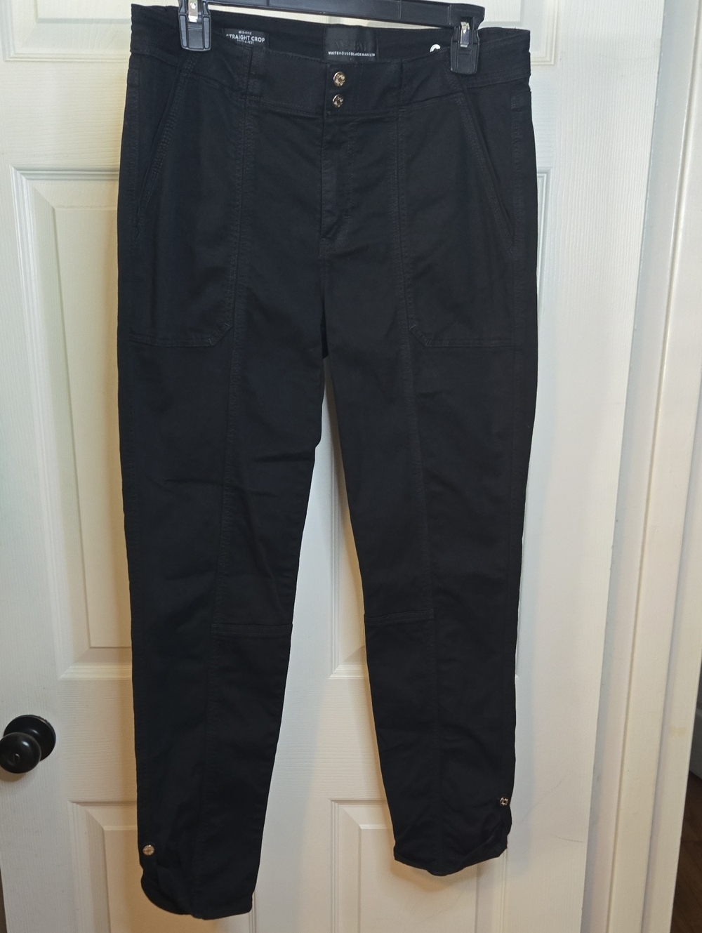White House Black Market Black Cargo Ankle Pants